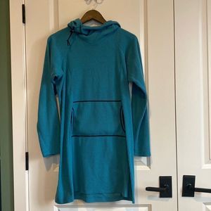 melanzana womens large teal dress